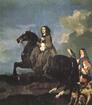 塞巴斯蒂安 波爾東 Queen Christina of Sweden on Horseback